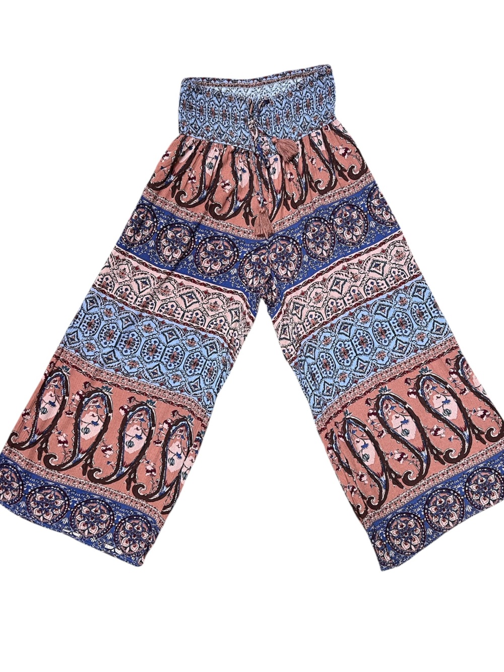 Bluivy Wide Leg Cropped Hippie Pant